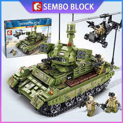 Конструктор Sembo Block 105712 Танковый бой 894 детали