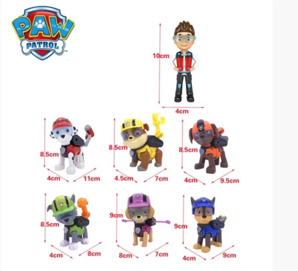 Ігровий набір Paw Patrol Щенячий патруль 7 шт 8.5-10 см  фото