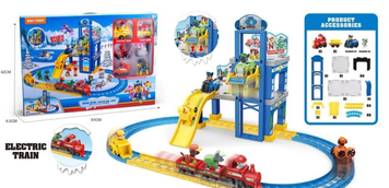 Набір база Щенячий патруль (PAW patrol) Майданчик та залізниця, поїзд та 6 героїв фото