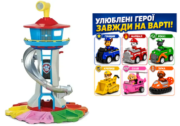 Іграшка Офис щенячий патруль база рятівників 6 цуценят  у наборі фото