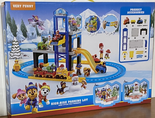 Набір база Щенячий патруль (PAW patrol) Майданчик та залізниця, поїзд та 6 героїв фото